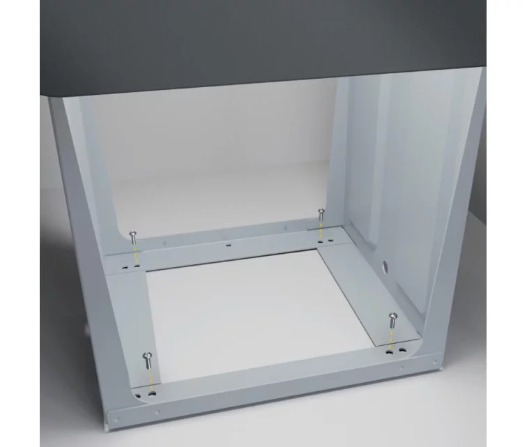 Atkritumu šķirošanas sistēma iebūvējamā EcoLine Design L / 2x14L / melna Atkritumu šķirošanas sistēma iebūvējamā EcoLine Design L / 2x14L / melna