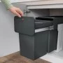 Atkritumu šķirošanas sistēma iebūvējamā EcoLine Design L / 2x14L / melna Atkritumu šķirošanas sistēma iebūvējamā EcoLine Design L / 2x14L / melna