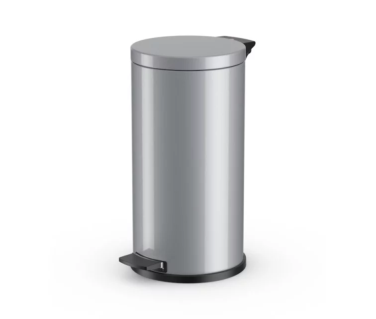 Solid L waste bin with galvanised inner tank / 18L / silver Solid L waste bin with galvanised inner tank / 18L / silver