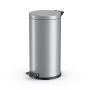 Solid L waste bin with galvanised inner tank / 18L / silver Solid L waste bin with galvanised inner tank / 18L / silver