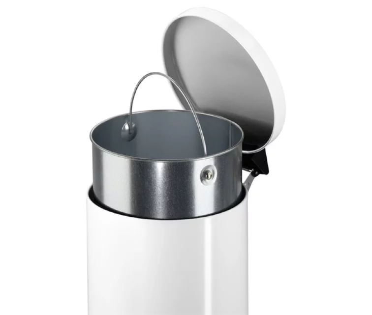 Solid L waste bin with galvanised inner tank / 18L / silver Solid L waste bin with galvanised inner tank / 18L / silver