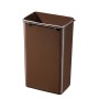 Waste sorting bin with pedal Öko duo Plus M / 2x9L / Stainless steel