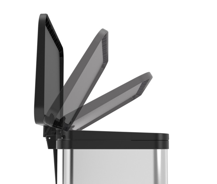 Atkritumu šķirošanas tvertne ar pedāli Öko duo Plus M / 2x9L / nerūsējošā tērauda