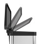 Atkritumu šķirošanas tvertne ar pedāli Öko duo Plus M / 2x9L / sudraba krāsā