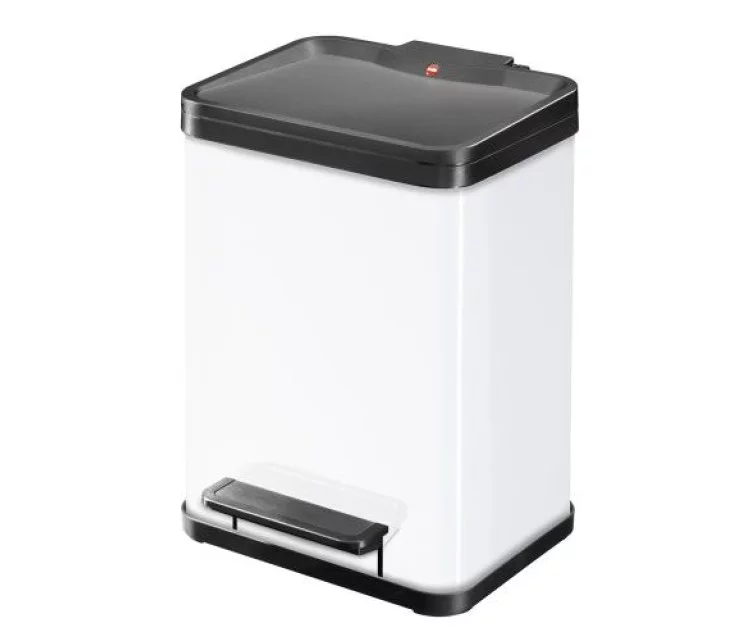Контейнер для сортировки отходов с педалью Öko duo Plus M / 2x9 л / белый Контейнер для сортировки отходов с педалью Öko duo Plus M / 2x9 л / белый