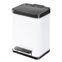 Waste sorting bin with pedal Öko duo Plus M / 2x9L / white