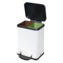 Waste sorting bin with pedal Öko duo Plus M / 2x9L / white