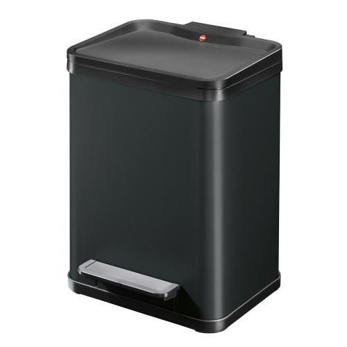 Atkritumu šķirošanas tvertne ar pedāli Öko duo Plus M / 2x9L / melna Atkritumu šķirošanas tvertne ar pedāli Öko duo Plus M / 2x9L / melna