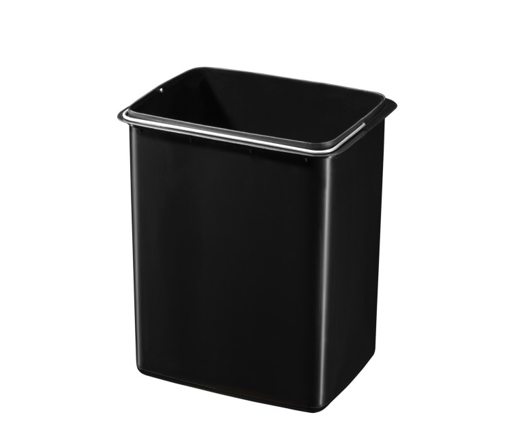 Waste sorting bin with pedal Öko duo Plus L / 17+9L / Stainless steel