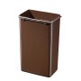 Waste sorting bin with pedal Öko duo Plus L / 17+9L / Stainless steel