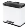Контейнер для сортировки отходов с педалью Öko duo Plus L / 17+9L / белый
