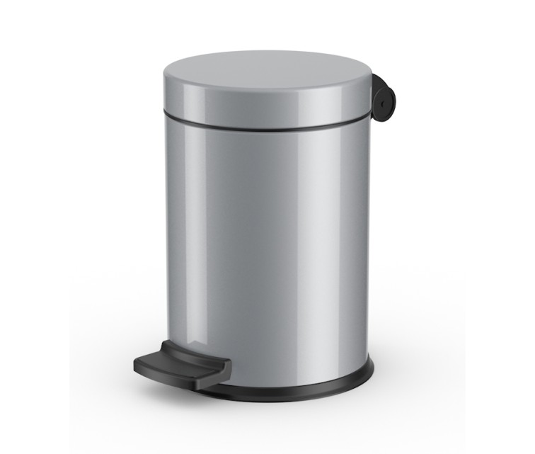 Atkritumu tvertne Solid S / 4L / sudraba krāsā Atkritumu tvertne Solid S / 4L / sudraba krāsā