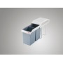 Recessed waste bin Multi-Box duo L / 2x14L / white