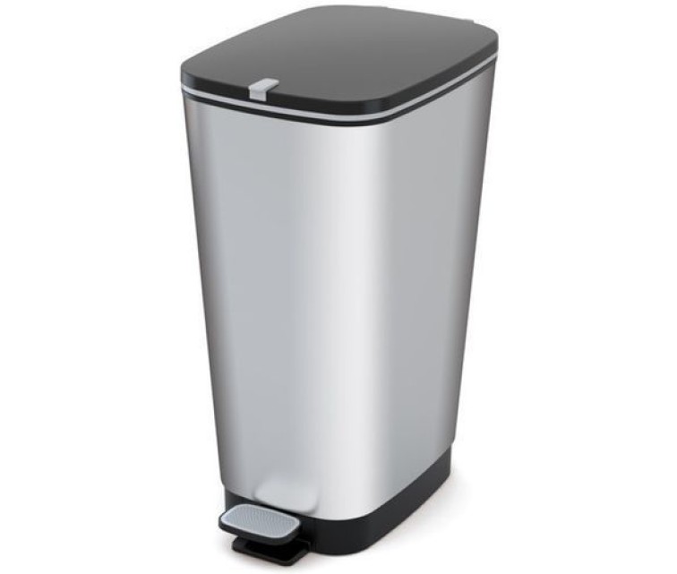 Pedal bucket metallic Chic Bin L 45L steel