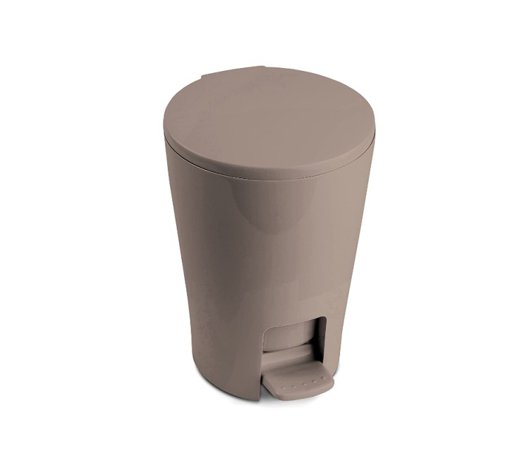 Bathroom pedal bucket 5L Diabolo brown