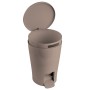 Bathroom pedal bucket 5L Diabolo brown