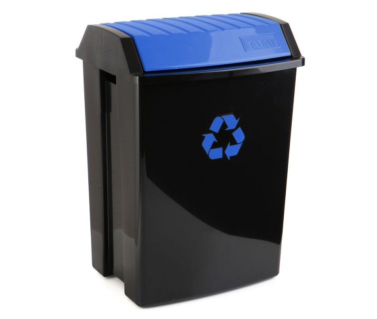 Waste bin 50L blue