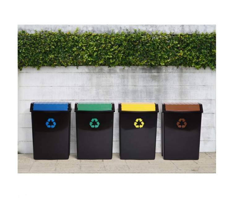 Waste bin 50L yellow