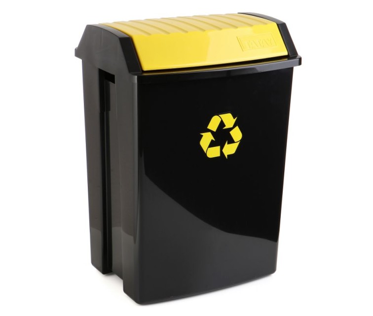 Waste bin 50L yellow