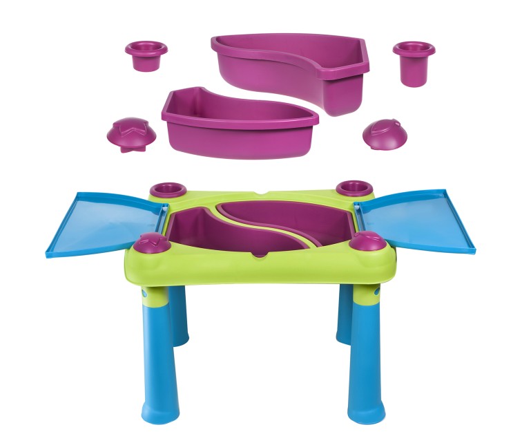 Bērnu rotaļu galdiņš Creative Fun Table zaļš/violets