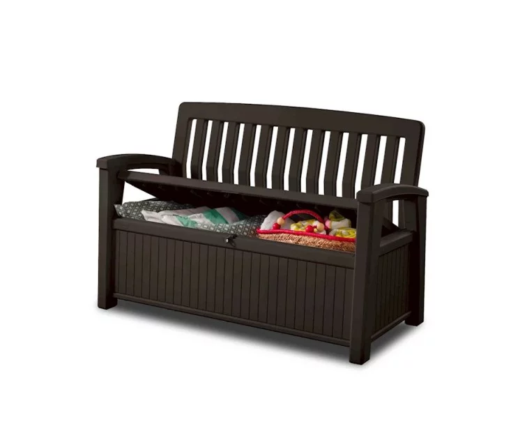 Скамья для хранения Patio Storage Bench 227L коричневая