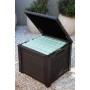 Uzglabāšanas kaste Cube Rattan Storage Box 208L pelēka