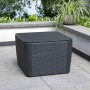 Garden table/storage box Luzon Plus grey