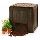 Komposta kaste Deco Composter With Base 340L brūna Komposta kaste Deco Composter With Base 340L brūna