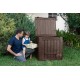 Komposta kaste Deco Composter With Base 340L brūna Komposta kaste Deco Composter With Base 340L brūna