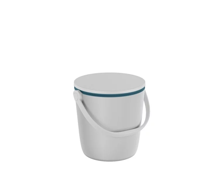 Mobilus lauko baro staliukas, 38x37-60 cm, baltas Sodo baras "Go Bar" baltas/mėlynas