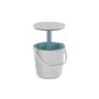Mobilus lauko baro staliukas, 38x37-60 cm, baltas Sodo baras "Go Bar" baltas/mėlynas