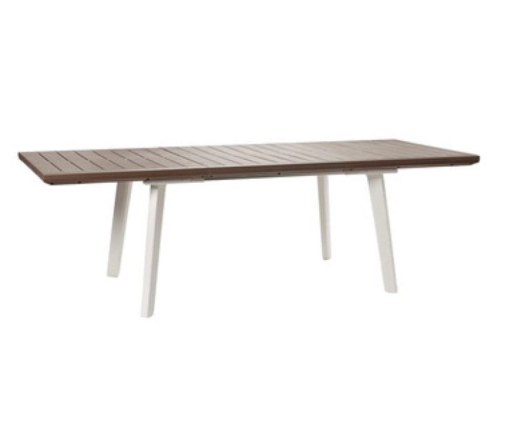 Садовый стол складной Harmony Extendable белый / бежевый