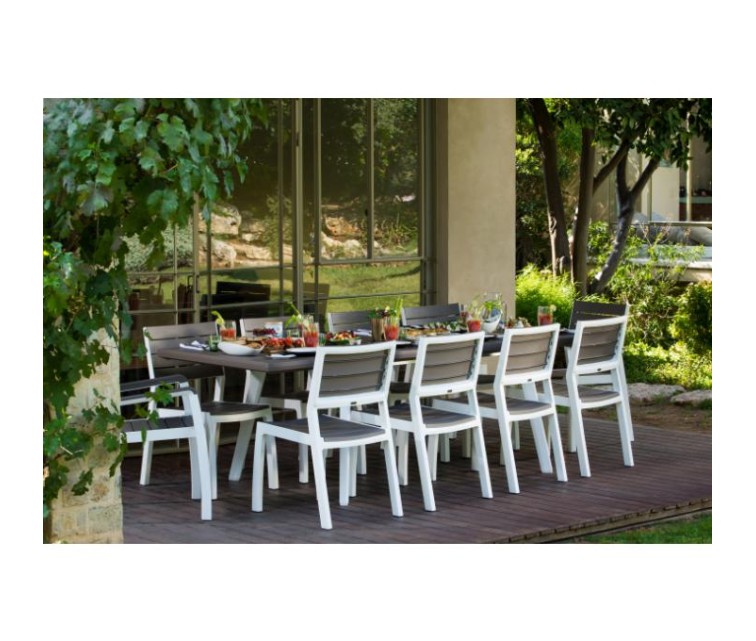 Harmony Extendable garden table white/beige