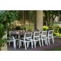 Harmony Extendable garden table white/beige
