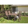 Garden table Futura brown