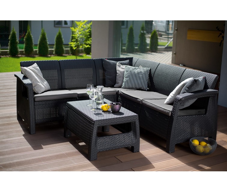 Garden furniture set Corfu Relax Set grey