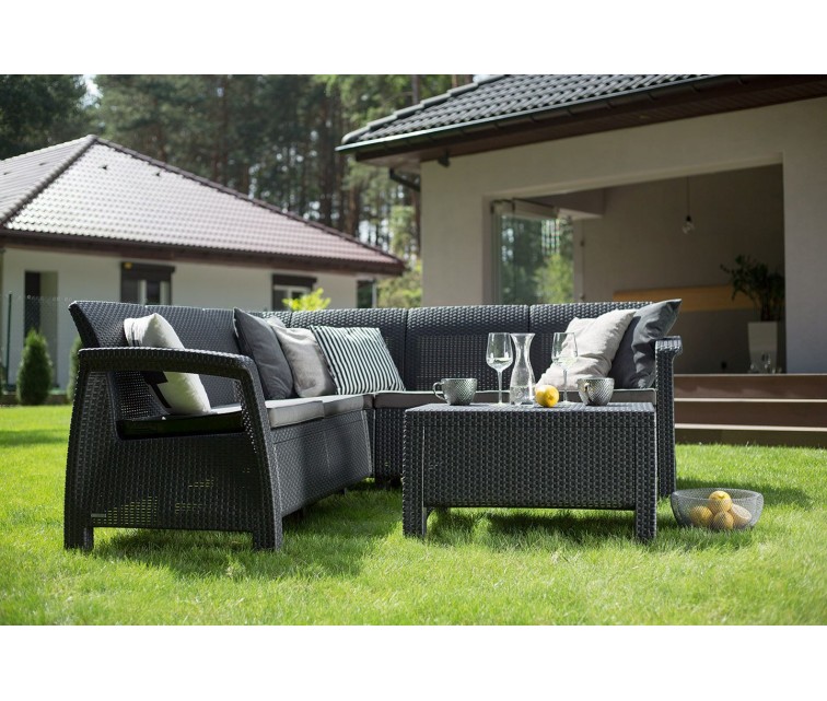 Garden furniture set Corfu Relax Set grey