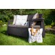 Dārza dīvāns divvietīgs Corfu Love Seat brūns Dārza dīvāns divvietīgs Corfu Love Seat brūns