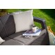 Dārza dīvāns divvietīgs Corfu Love Seat brūns Dārza dīvāns divvietīgs Corfu Love Seat brūns