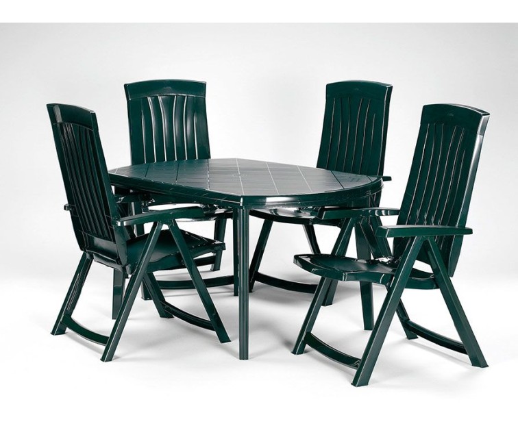 Garden table Elise dark green