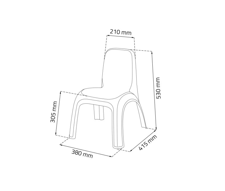 Детское кресло Kids Table синий