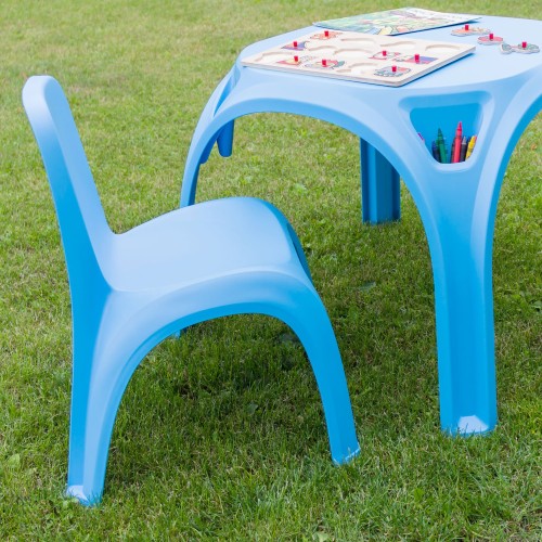 Bērnu krēsliņš Kids Table zils Bērnu krēsliņš Kids Table zils