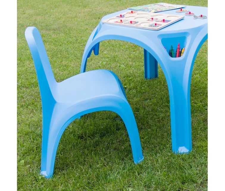 Bērnu krēsliņš Kids Table zils Bērnu krēsliņš Kids Table zils