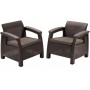 Garden chairs Corfu Duo Set brown