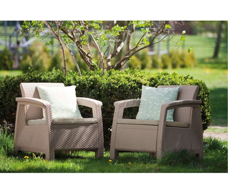 Garden chairs Corfu Duo Set beige