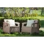 Dārza krēsli Corfu Duo Set bēši