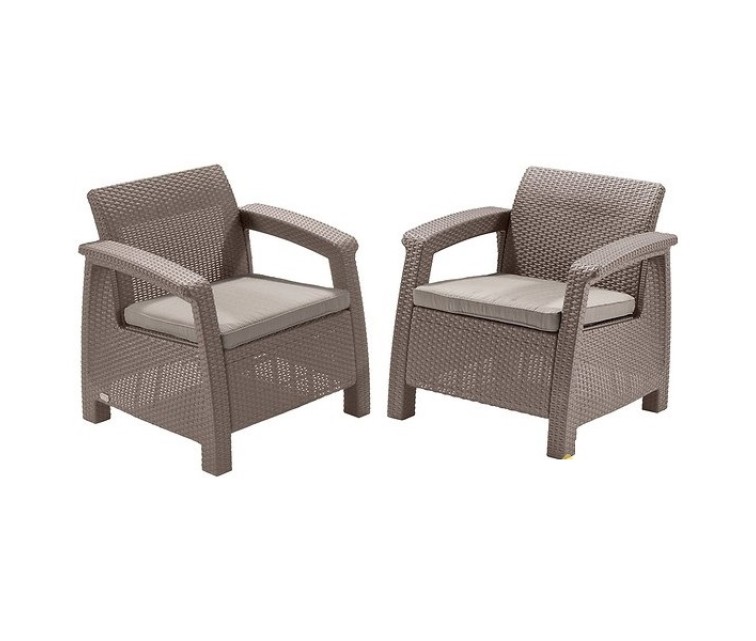 Garden chairs Corfu Duo Set beige