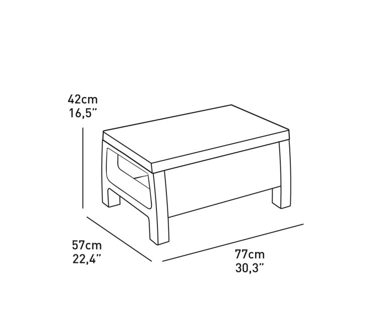 Garden furniture set Corfu Set brown