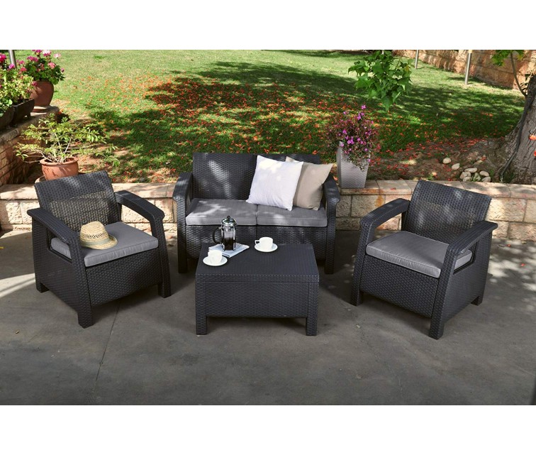 Garden furniture set Corfu Set grey