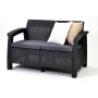Garden sofa double Corfu Love Seat grey